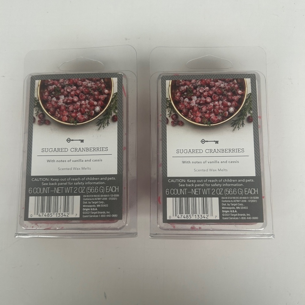 2 packs Scented Wax Melts Sugared Cranberries